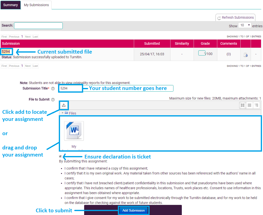 moodle assignment multiple submissions